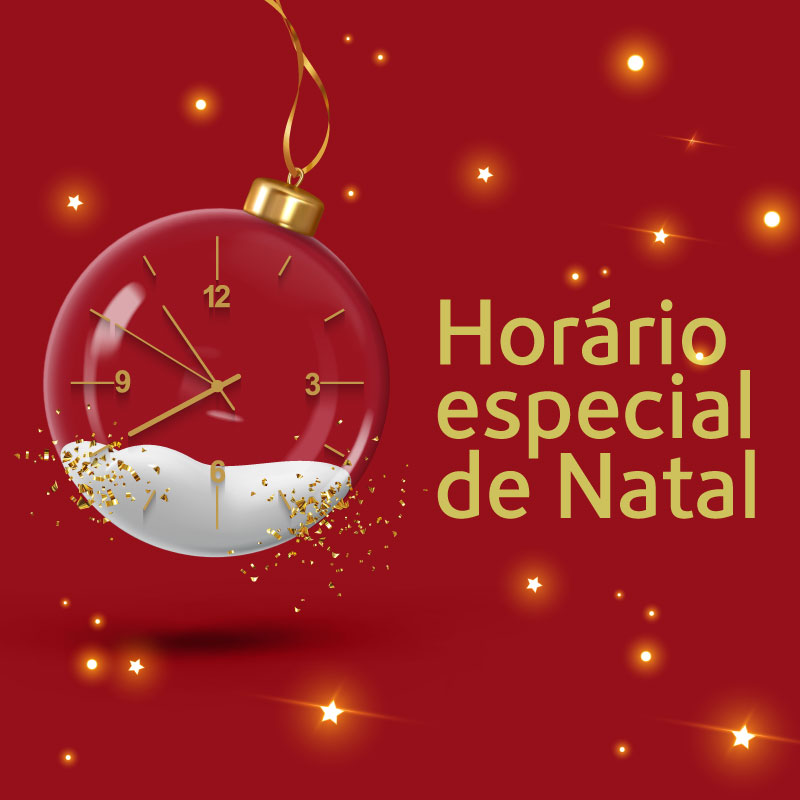 Horário especial de Natal nos dias 24 e 25 de dez Metropolitano de