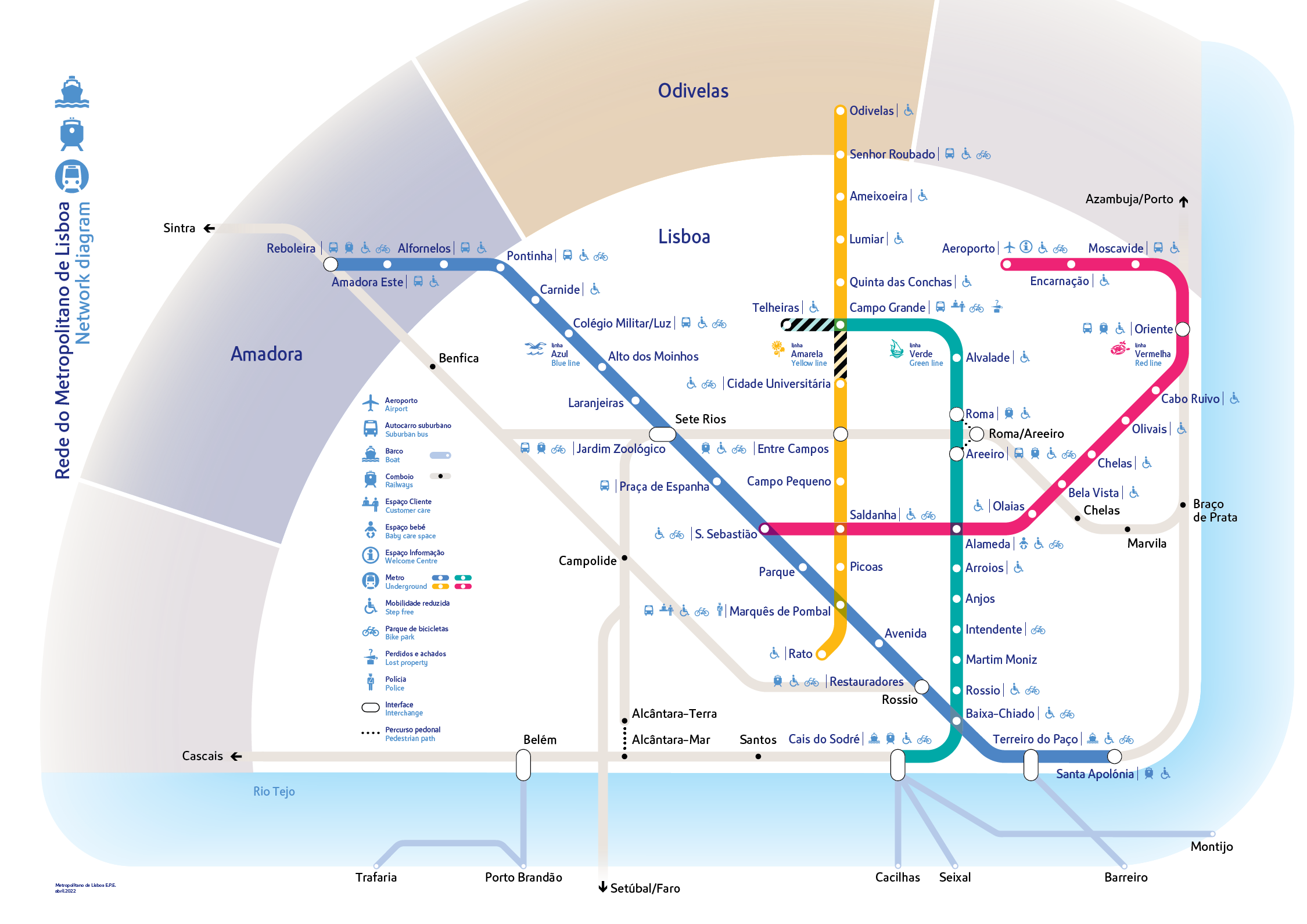 Diagrams And Maps Metropolitano De Lisboa Epe English 5361